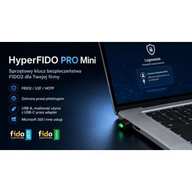 HyperFIDO PRO Mini – klucz bezpieczeństwa FIDO2 USB-A | Fiskasa.pl