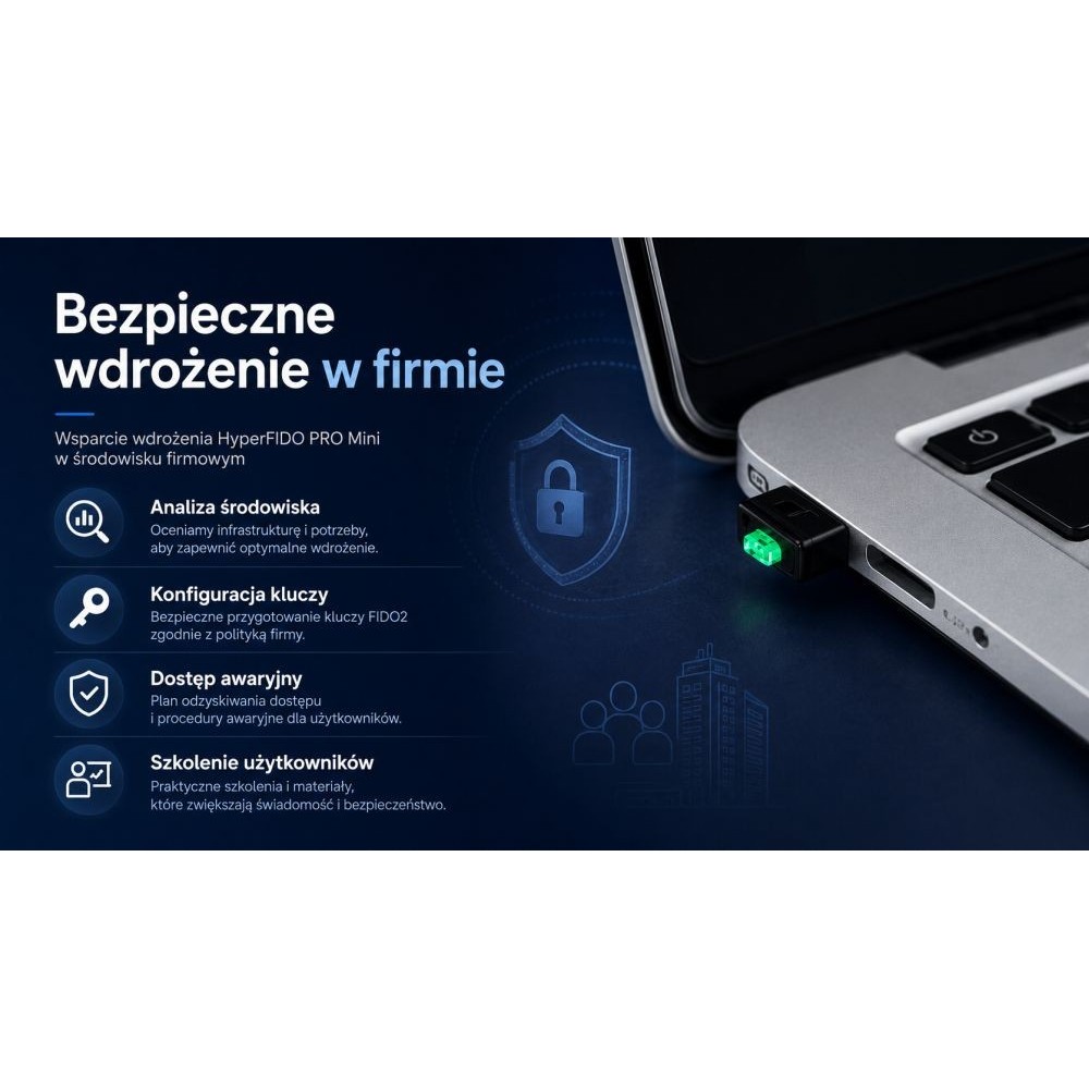HyperFIDO PRO Mini – klucz bezpieczeństwa FIDO2 USB-A | Fiskasa.pl