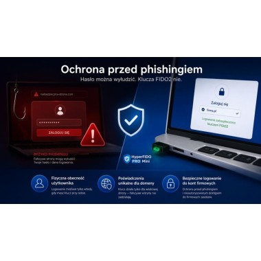 HyperFIDO PRO Mini – klucz bezpieczeństwa FIDO2 USB-A | Fiskasa.pl