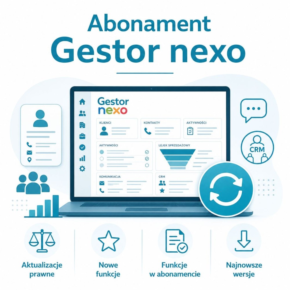 Abonament Gestor nexo – 1 rok do 3 stanowisk | Fiskasa.pl
