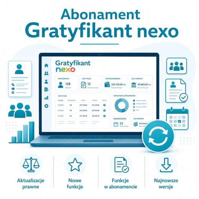 Abonament Gratyfikant nexo – 1 rok do 30 pracowników | Fiskasa.pl