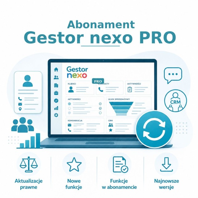 Abonament Gestor nexo PRO – 1 rok do 3 stanowisk | Fiskasa.pl