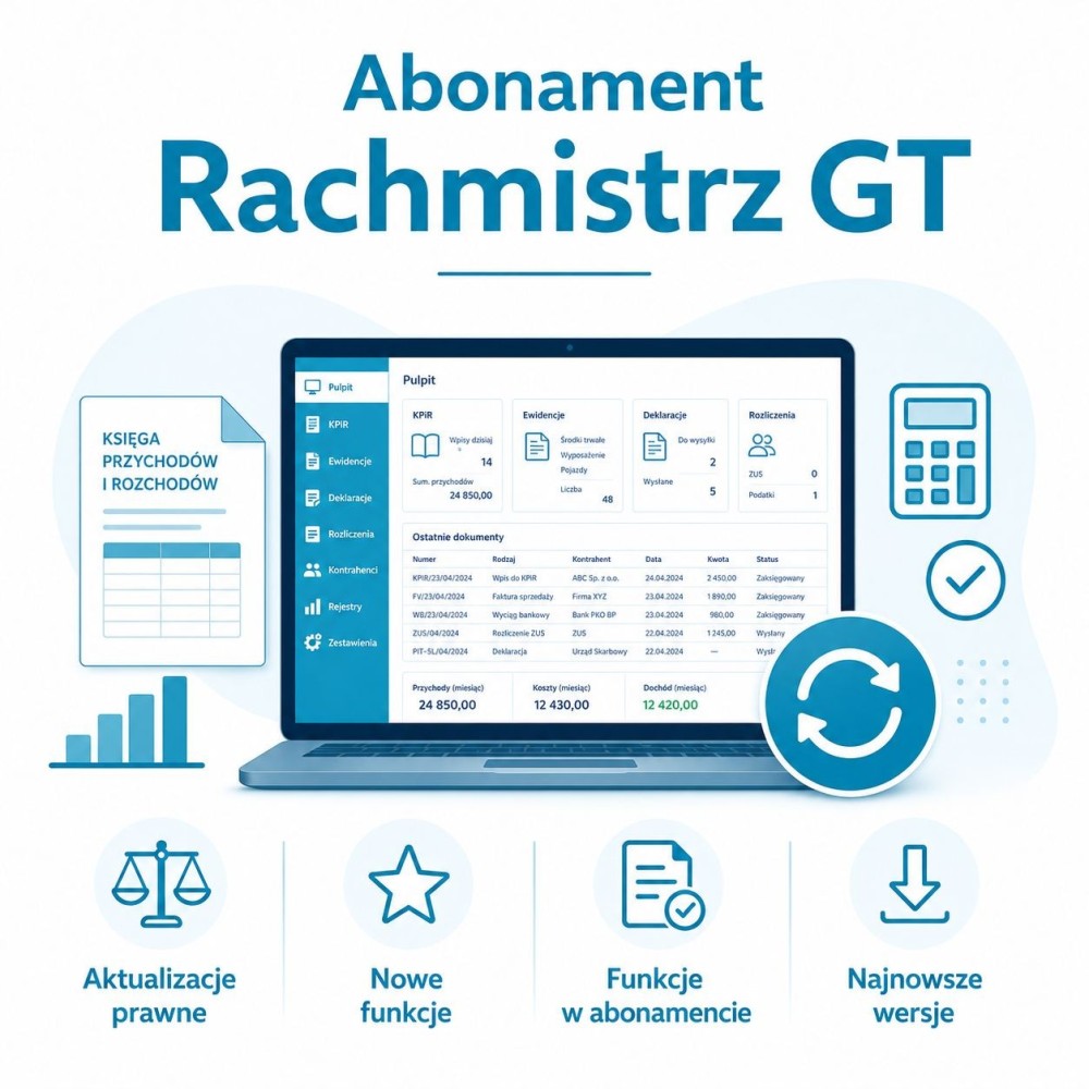 Abonament Rachmistrz GT – 1 rok | Fiskasa.pl