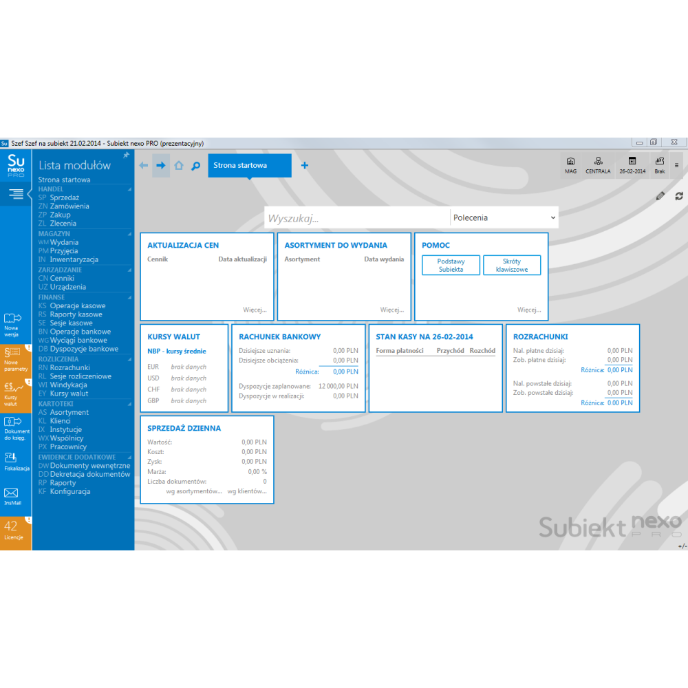 📌 Subiekt nexo PRO – Zaawansowany system sprzedaży i magazynu | fiskasa.pl