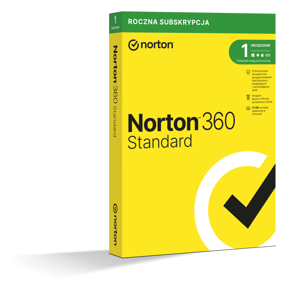 Norton 360 Standard – Pełna ochrona dla jednego urządzenia 🛡️