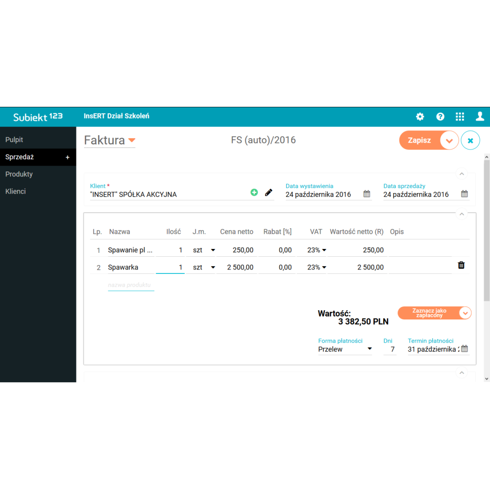 Subiekt 123 – Intuicyjne fakturowanie i zarządzanie sprzedażą online